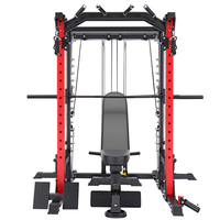 Soporte para Sentadillas Smith Flying Bird con Resorte de Carrete CNC Integrado y Cuerda de 6mm de 7 Hilos para un Movimiento Suave del Cable