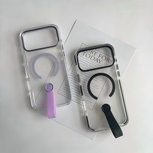 Custodia di Lusso in Metallo e TPU Acrilico <span class=keywords><strong>con</strong></span> Anello Girevole a 360° Antiurto e Anticaduta per <span class=keywords><strong>iPhone</strong></span> 17 16 15 14 13 Pro - Product Image 4