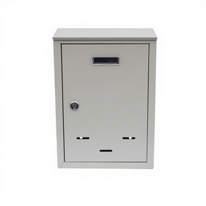 Small Wall Mounted Postal Service <b>Post</b> <b>Box</b> Weatherproof Metal Galvanised Steel Durable Mailbox Key <b>Home</b> & Company KH2803 - Product Image 3