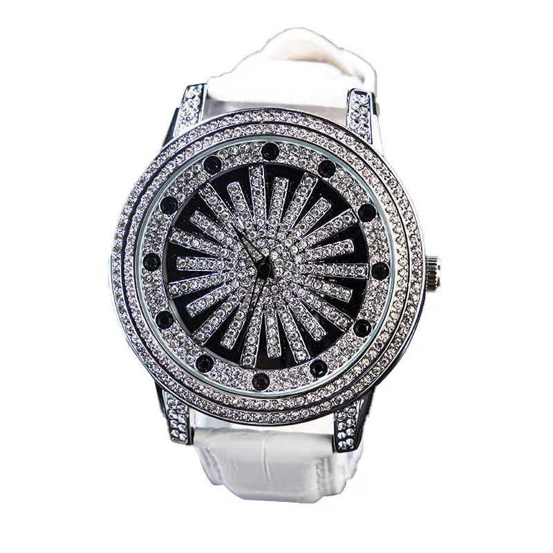 Turn of the Times bundar jam tangan wanita modis berlian personalisasi jaringan kreativitas putar merah jam tangan Tiktok pria tahan air