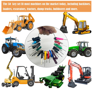 50 thiết bị nặng phím <span class=keywords><strong>Master</strong></span> Set Máy đánh lửa phím phù hợp với catrepillar trường hợp JD gehl JCB <span class=keywords><strong>Key</strong></span> đánh lửa chuyển đổi - Product Image 6
