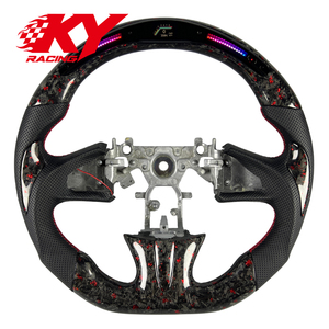 Volant personnalisé en fibre de carbone forgée avec LED RPM pour Infiniti Q50 Q50S QX50 Q50L Q60 Q60S - Product Image 1