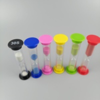 Minuterie de sable sablier coloré verre de sable horloge de sable ensemble de minuteries 30sec 1min 2mins 3mins 5mins 10mins cadeau de minuterie pour les enfants