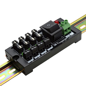 DIN 4/6/8/12/16 способ постоянного тока распределительный клеммный блок, модуль мониторинга, блок питания с переключателем, защита от перегрузки по току - Product Image 1