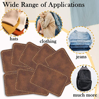 Étiquette de vêtement en cuir microfibre découpée et gaufrée, avec logo personnalisé en cuir PU écologique, pour accessoires vestimentaires