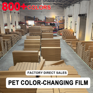 Vente directe d'usine, prix de gros, <span class=keywords><strong>film</strong></span> de protection de peinture pour carrosserie de voiture en vinyle PET changeant de couleur, auto-adhésif, résistant aux rayures - Product Image 1