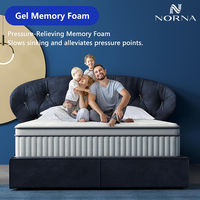 Matelas à ressorts ensachés 5 zones personnalisé Queen King Size hôtel orthopédique gel mousse à mémoire de forme comprimée