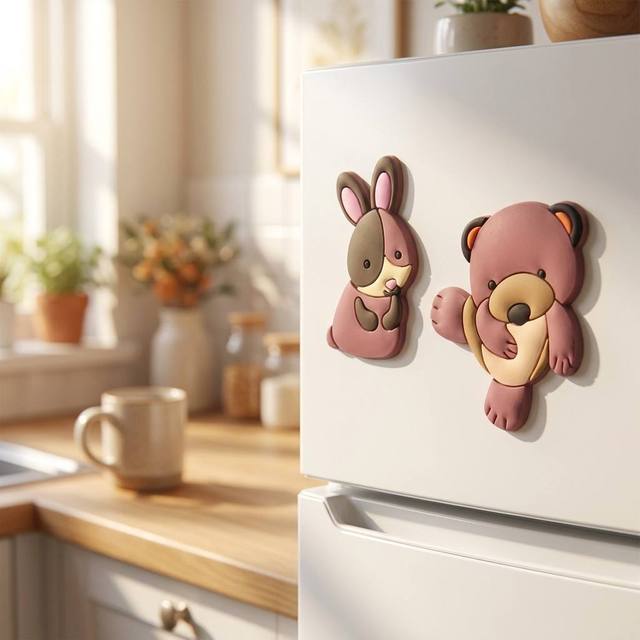 Personalized 3D Stereo PVC Fridge Magnets Custom Design Waterproof Refrigerator Magnet Travel Gift Shop Wholesale