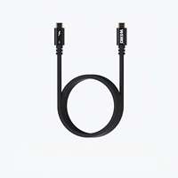 Câble de données WERO Type C vers Type C Thunderbolt 4, gaine TPE blindée, cuivre pur, charge rapide 5A pour ordinateur