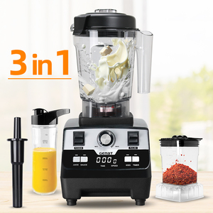 Máy xay đa năng Đức với 6 lưỡi dao, 3 trong 1, máy ép trái cây thương mại, máy xay sinh tố đá, máy xay thực phẩm tốc độ cao điện - Product Image 3