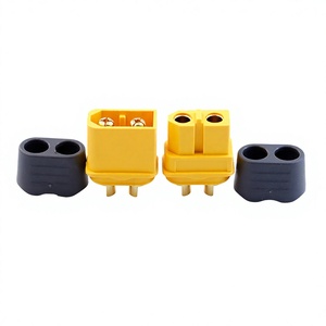 Connecteur XT60H avec boîtier en laiton, adaptateur d'alimentation mâle-femelle à 2 broches pour modèles RC - Product Image 1