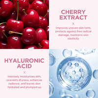 Gommage corporel au collagène de cerise, exfoliant doux, nettoyage en profondeur, hydratant, nourrissant, améliore la texture de la peau