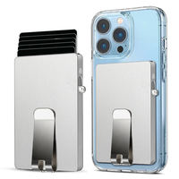 Dompet Magnetik Minimalis Apple Magsafe Anti-RFID dari Aluminium, Penjepit Uang untuk Pria/Wanita