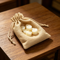 Sacs à cordon en jute naturelle en gros, petits sacs en mousseline réutilisables pour l'emballage de bonbons, savons et bijoux