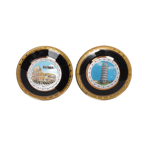 Oem/ODM biểu tượng tùy chỉnh Barcelona handmade sang trọng sứ Tây Ban Nha tấm New York Cá Nhân Đen Rome gốm thủ công tấm - Product Image 5