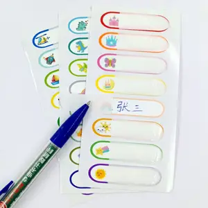 Tên Sticker bé chai nhãn cho daycare trẻ em dính tên thẻ cá nhân nhãn máy rửa chén an toàn nóng bán không thấm nước tốt