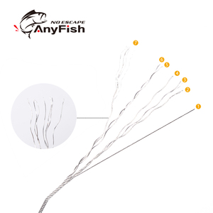 Angryfish — <span class=keywords><strong>ligne</strong></span> <span class=keywords><strong>de</strong></span> pêche en acier, fil <span class=keywords><strong>de</strong></span> tissage en acier, 7*7 brins, 10m 20 ~ 150lb, pour la <span class=keywords><strong>dorade</strong></span> en haute mer, au thon - Product Image 2