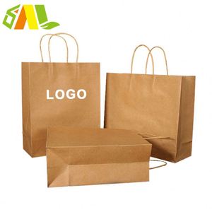Bolsas de Papel Kraft Clásicas Ecológicas Personalizadas OEM/ODM, Resistentes y Desechables, con Asas Fuertes para Supermercados, Exposiciones y Promociones - Product Image 5