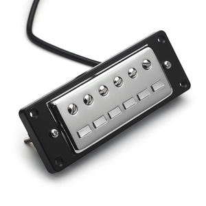 Mini LP Pickup 68x29mm couvercle en laiton avec cadre 9K/<span class=keywords><strong>4</strong></span> câble conducteur bobine fractionnement 6 rond + 6 pièces carrées pour <span class=keywords><strong>guitare</strong></span> de style LP - Product Image 2