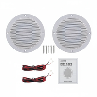 Herdio HMS-5104 Haut-parleurs marins 4 pouces 160W |   Audio filaire bidirectionnel étanche pour bateaux et extérieur