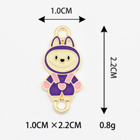 LC20250733 Vente en gros de breloques en alliage de mode Labubu, accessoires de bijoux, accessoires pour la fabrication de bijoux