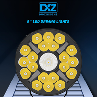 DXZ 9R04 Phare de conduite à 21 LED de 9 pouces avec faisceau spot et DRL 24V blanc jaune pour camion SUV 4x4