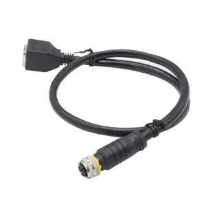 Fabrication de câble Ethernet de connecteur M12 avec connecteur étanche X Code 8 broches femelle vers RJ45 CAT 6A - Product Image 5