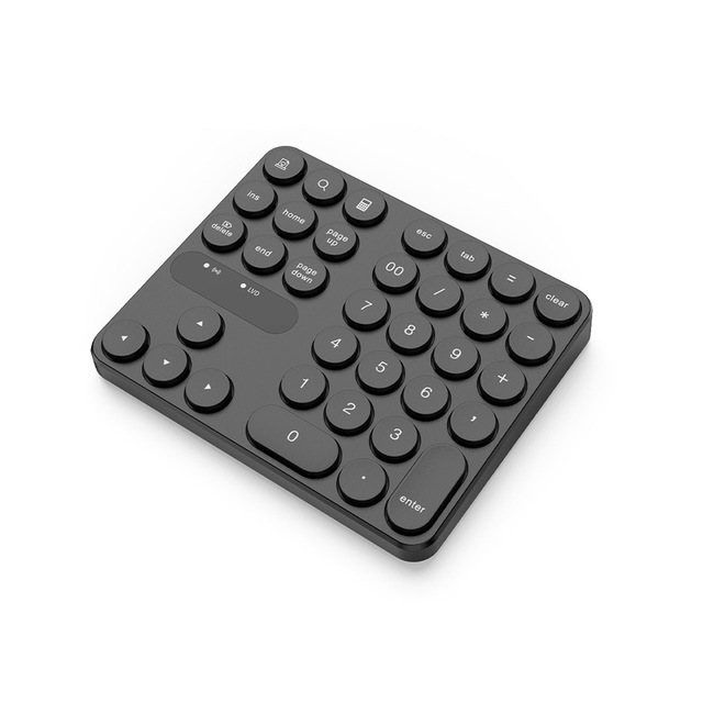 2.4G 35 Round Mini Capacitive USB Type-C Numeric Keypad for Desktop Use