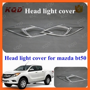 Cache-phare noir mat, accessoires, pièces, cache-phare chromé pour Mazda BT-50 - Product Image 6