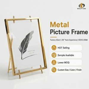 Wholesale Custom <strong>Multiple</strong> Size Easel Stand Photo <strong>Frame</strong> Decorate Desktop Rectangle Metal Iron <strong>Picture</strong> Photo <strong>Frame</strong> - Product Image 1