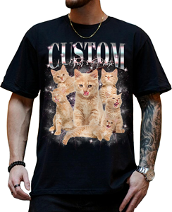 T-shirt personnalisé avec photo de la petite amie pour petit ami - T-shirt graphique vintage pour homme - Product Image 4