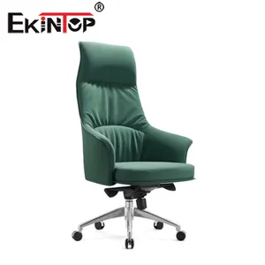 Ekintop رخيصة شعبية تستخدم مصنع رخيصة الثمن عالية الخلفي الحديثة الكمبيوتر بو كرسي مكتب جلد