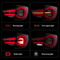 Conjunto de Luces Traseras LED BK para BMW X3 F25 2010-2017, Efecto de Bienvenida con Escaneo Secuencial, Señal de Giro, Conexión Plug and Play