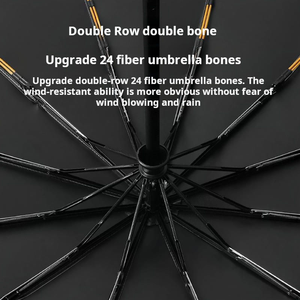 24-Bone Automatic Rain Shine Anti-UV <strong>Umbrella</strong> Customizable Advertising Sunshade Wholesale <strong>Foldable</strong> <strong>Umbrella</strong> Manufactured Custom - Product Image 3