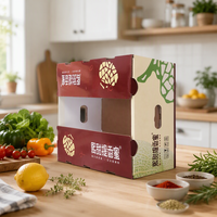 Boîte en carton ondulé pliable et résistante, fabriquée avec des matériaux recyclés écologiques, pour fruits et légumes frais