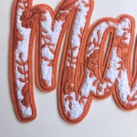 Cadeau de fête des mères Mama Chenille Patches brodés thermocollants écologiques à coudre style lettre anglaise pour vêtements pour femmes