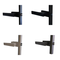 Porte de Douche Intérieure Moderne Aomeja à Cadre Fin en Aluminium, Ouverture Latérale, Verre Trempé Dépoli, Étanche