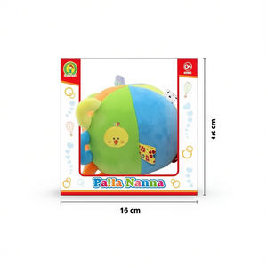 Palla Nanna Pelota de sonajero colorida de 16 cm, juguete de peluche suave para bebé - Product Image 2