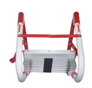 EN131 Échelle de secours <span class=keywords><strong>pliante</strong></span> <span class=keywords><strong>4m</strong></span> 13ft Conception moderne d'urgence à deux étages avec 12 marches - Product Image 2