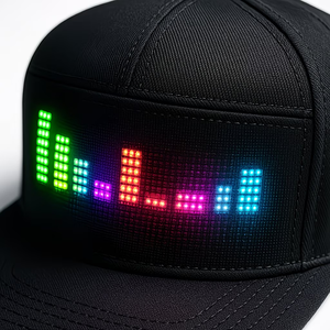 LED Snapback Cap RGB Screen Programmable APP <b>Control</b> LED Scrolling Messages Light up Display Baseball Cap Luminous Glowing Hat - Product Image 5