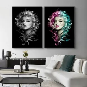 Figure Portrait Art Marilyn Monroe toile peinture Art mural affiches impressions pour salon mur image maison Cuadros décor