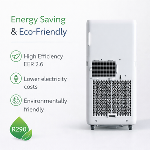 Aire Acondicionado Portátil Compacto de 5000 BTU, Refrigerante R290, Eficiencia Energética Doméstica, Control Remoto, Frecuencia Fija, Estándar Estadounidense - Product Image 5