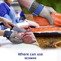 Gants en maille de chaîne anti-coupure, résistants aux coupures, en acier inoxydable de qualité alimentaire, pour boucher, chef, découpe de viande