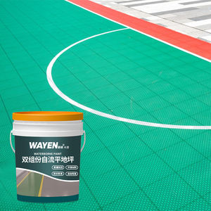 Nouvelle peinture de sol époxy auto-nivelante à deux composants Garage souterrain <span class=keywords><strong>Parking</strong></span> Stade Piste Peinture de sol ignifuge résistante à l'usure - Product Image 1