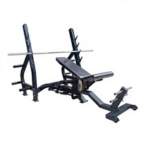Banc de musculation professionnel de qualité commerciale en métal réglable 3-en-1 (incliné/plat/decliné) – Durable, confortable et sûr