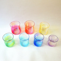 Bols chantants en cristal de guérison sonore HF lumière cosmique couleurs pastel bol sonore en cristal alchimique Ombre Yoga méditation grand bol