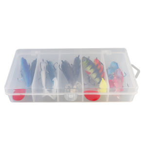 Ensemble <span class=keywords><strong>de</strong></span> leurres <span class=keywords><strong>de</strong></span> pêche 6-13 pièces en ABS et métal, comprenant leurres souples, hameçons tête plombée, jigs et wobblers pour <span class=keywords><strong>la</strong></span> pêche en eau moyenne, pour saumon, bar, <span class=keywords><strong>dorade</strong></span>, eau douce, rivière et lac - Product Image 2