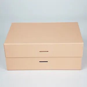 Factory Promotion Magnetic Folding Box Customized Wholesale Magnetic Gift Box Packaging Ribbon Handle Folding