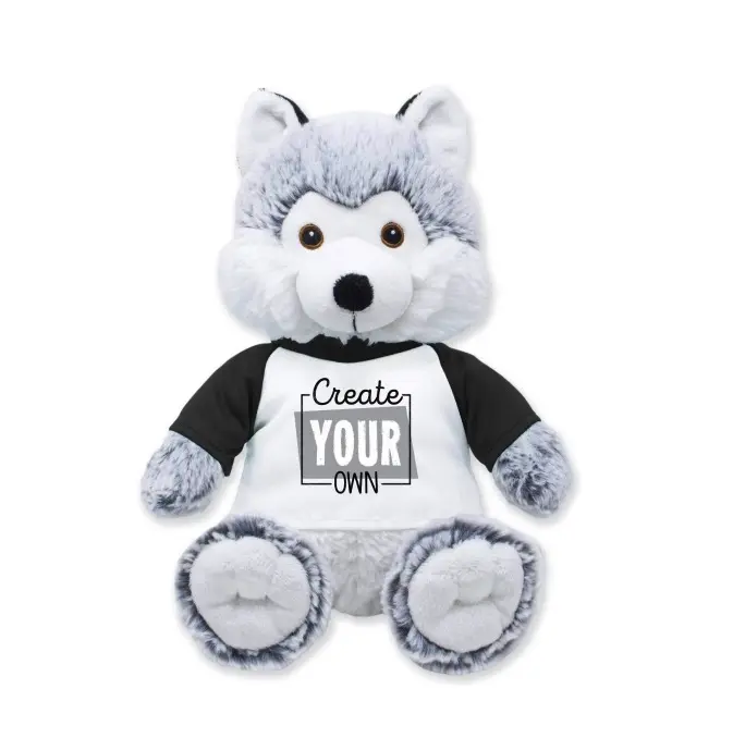 Sits 9" Tall and Super Soft Design Your Own Cute Plush Puppy Dog Cute stuffed lion toys Stuffed Animal wolf plush toy