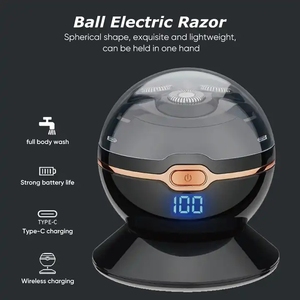 Rasoir rotatif 3D étanche IPX7 rechargeable par USB, mini rasoir électrique à double lame pour hommes, visage et corps, usage domestique - Product Image 3